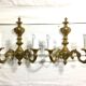 Paire d’appliques Bronze 2 lumières style Louis XV