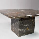 Petite table basse vintage fossilisée, années 1970