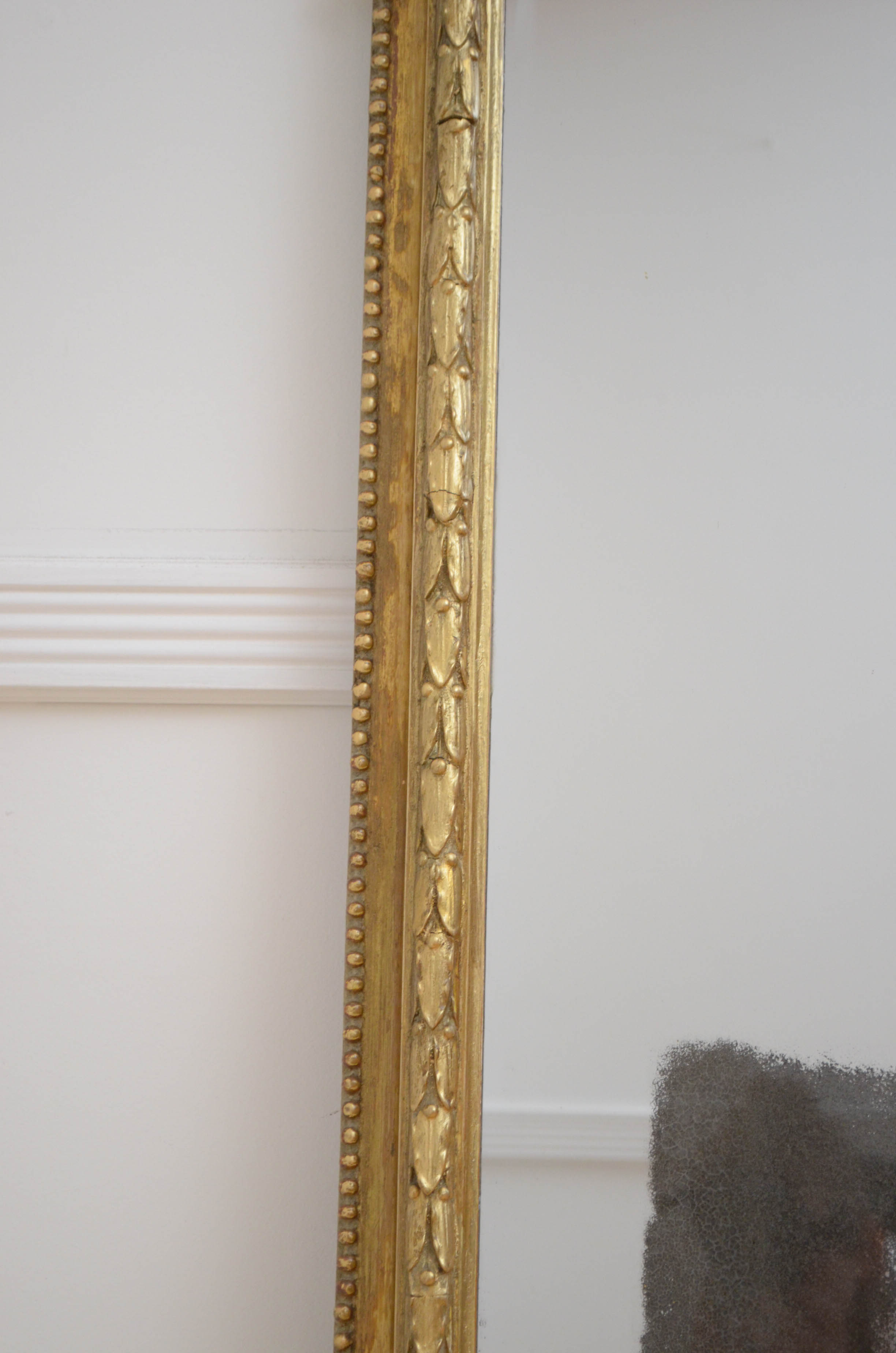 English victorian giltwood wall mirror - 174x138cm