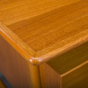 Model 75 Teak Desk by Gunni Omann for Omann Jun Furniture Factory, 1960s