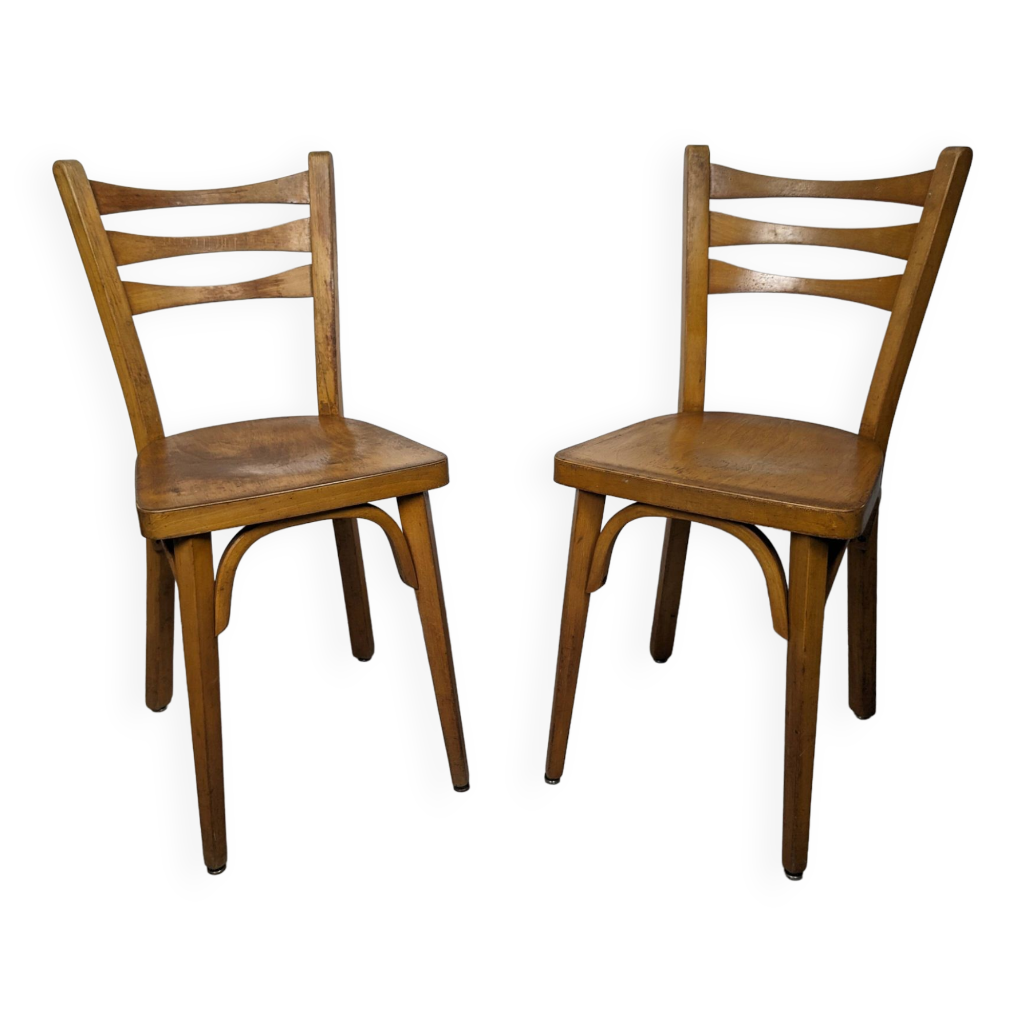 Pair of Baumann bistro chairs