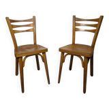 Pair of Baumann bistro chairs