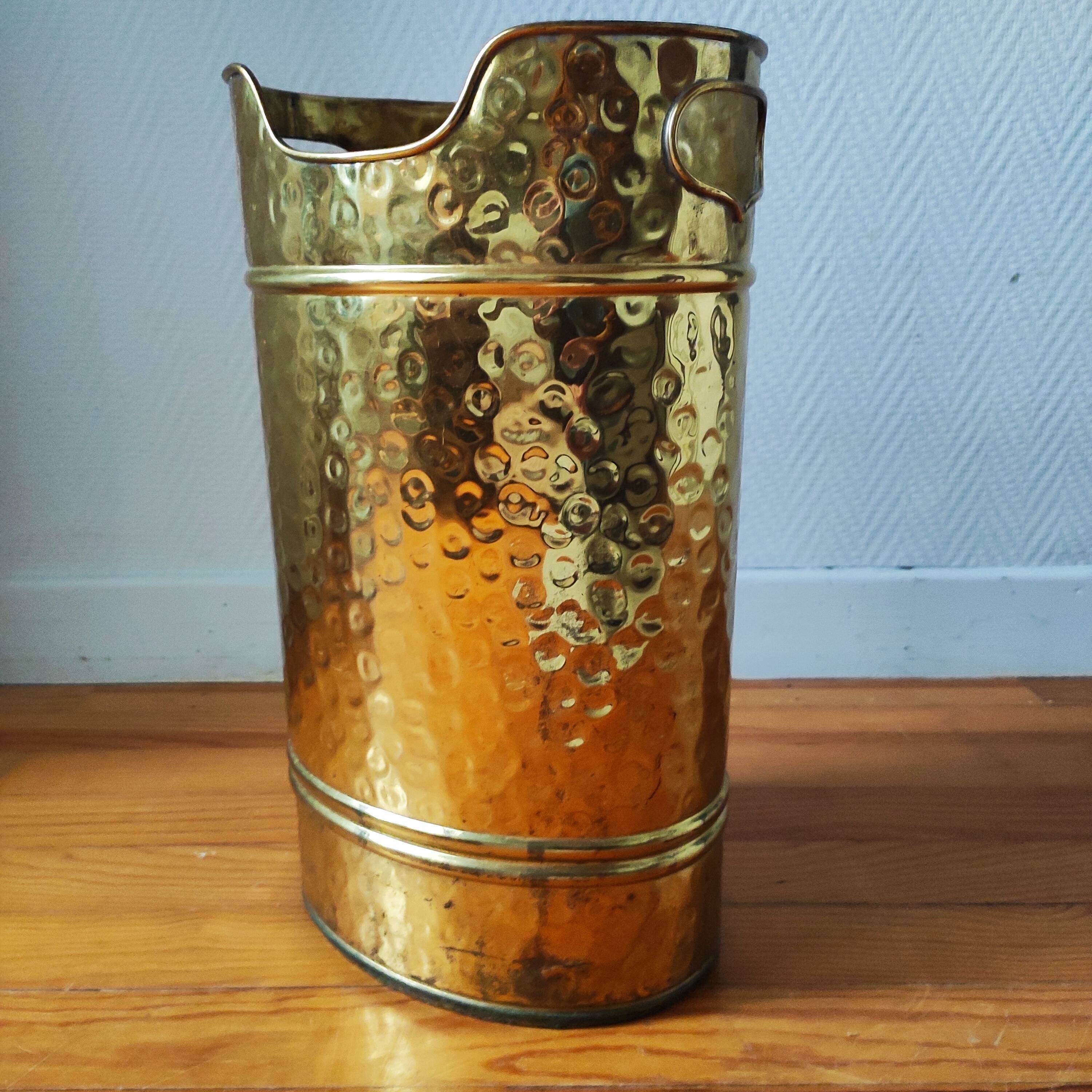 Porte-parapluie vintage en laiton