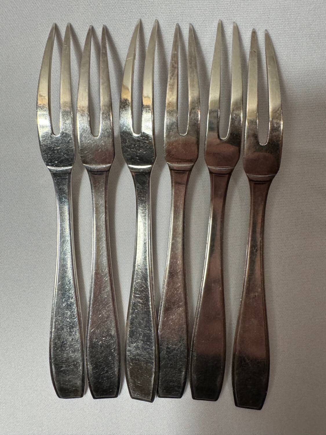 6 Cristofle snail forks