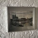 Bernard Buffet tableau notre dame Paris quai de Seine