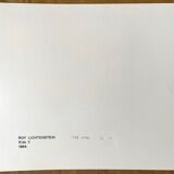 Impression lithographique pop art de roy lichtenstein "kiss v 1964"