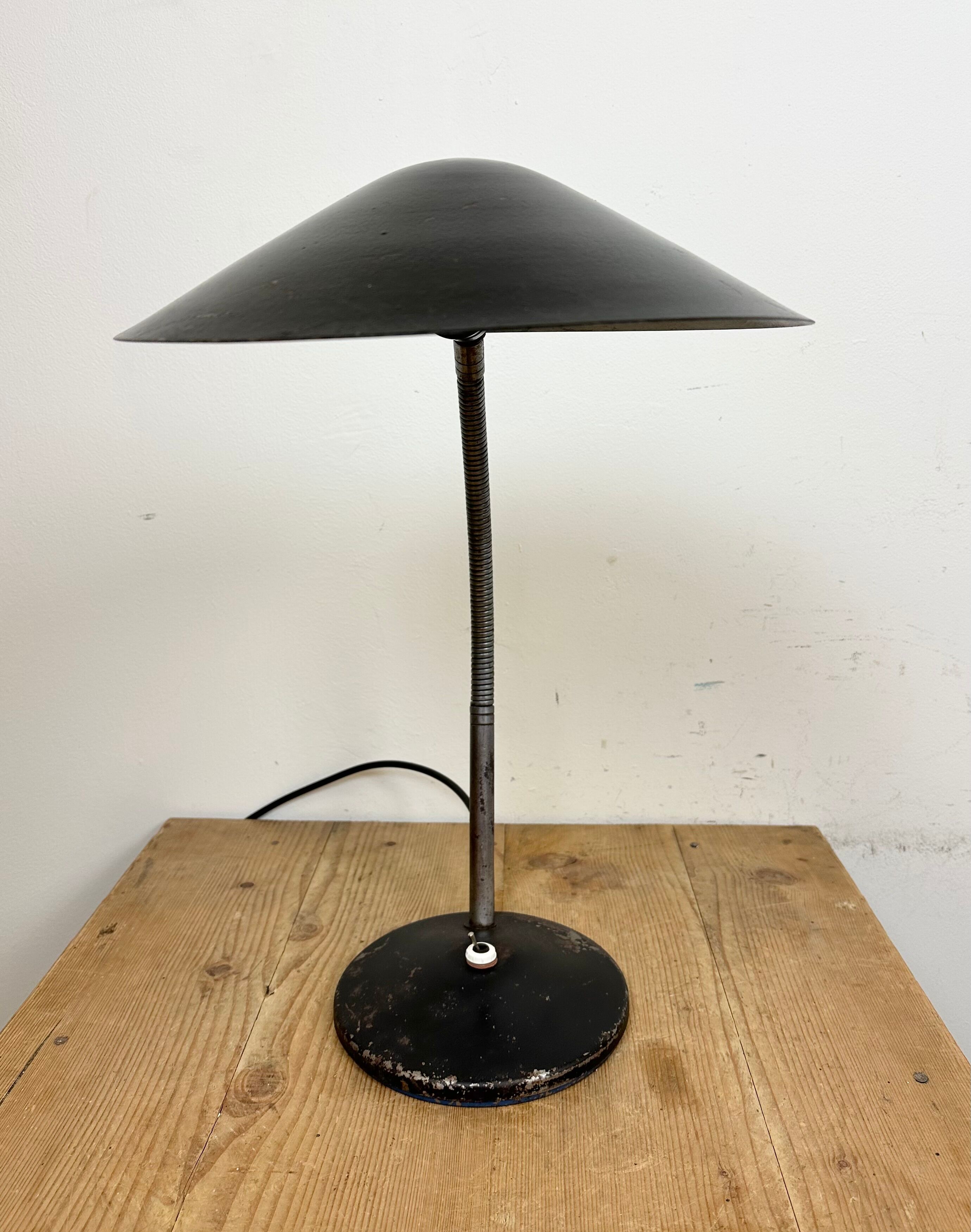Black Industrial Gooseneck Table Lamp from Instala, 1960s