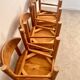 Lot de 6 chaises en pin massif design scandinave Reiner Daumiller vintage années 70