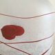 Frosted blown glass vases - (Galaxy Red model) by Bertil Vallien, Sweden 1986