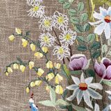 MCM needlepoint wall art - wild flower bouquet