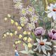 MCM needlepoint wall art - wild flower bouquet