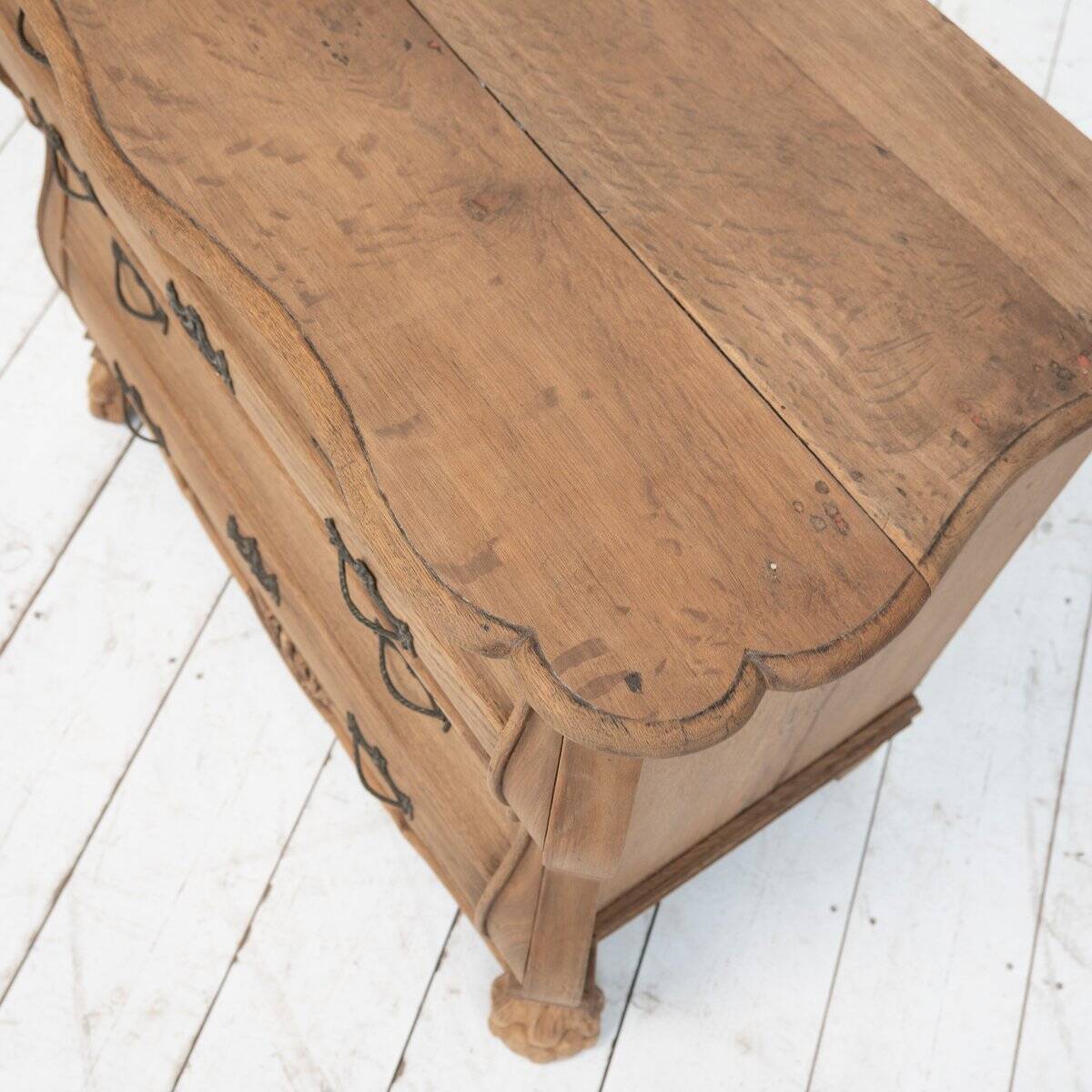 Commode en chêne néerlandais de la fin du 19e siècle, années 1880.