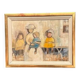 Original Swedish Oil on Canvas – “Familj” by Pia Hesselmark‑Campbell