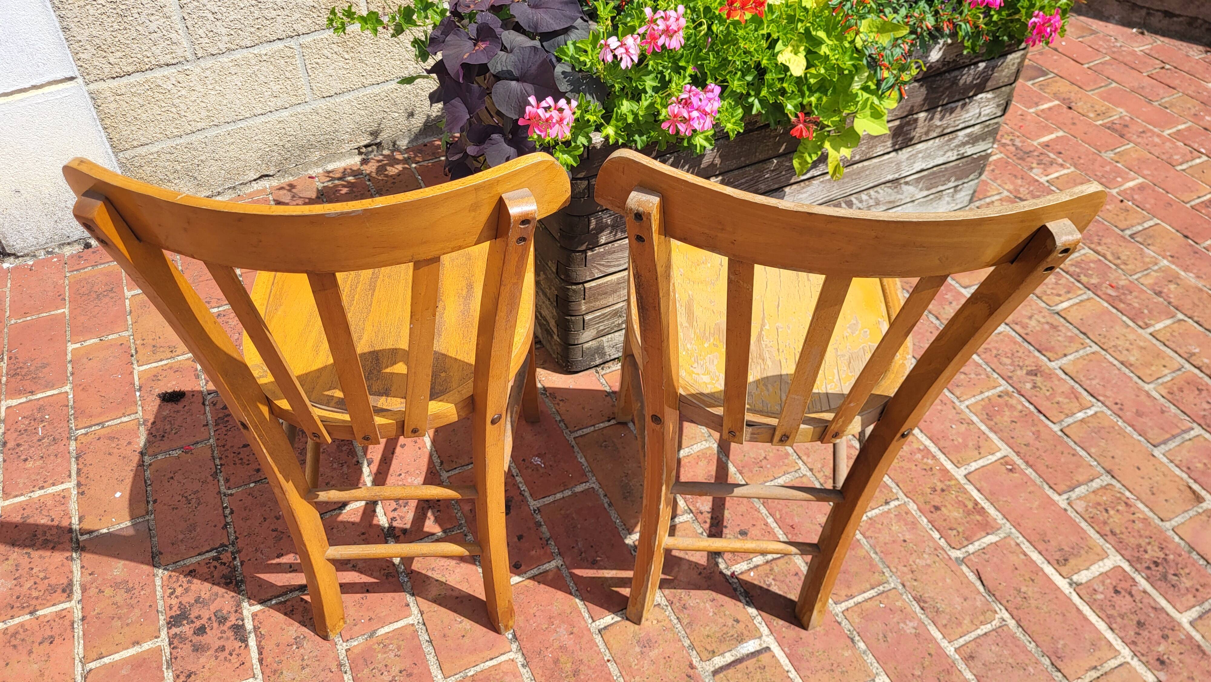 2 bistro chairs