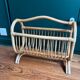 Wicker magazine rack