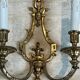 Pair of Bronze Wall Lights in Louis XVI Style by Lucien Gau