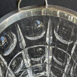 Crystal and 925 silver ice bucket – Gebrüder Deyhle