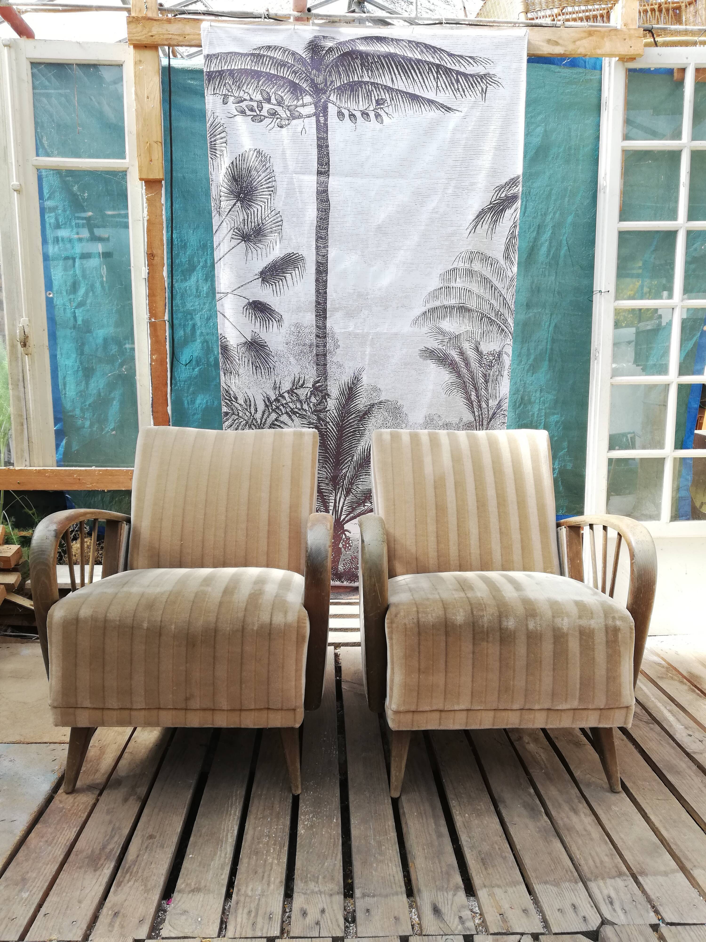 Pair of Art Deco armchairs