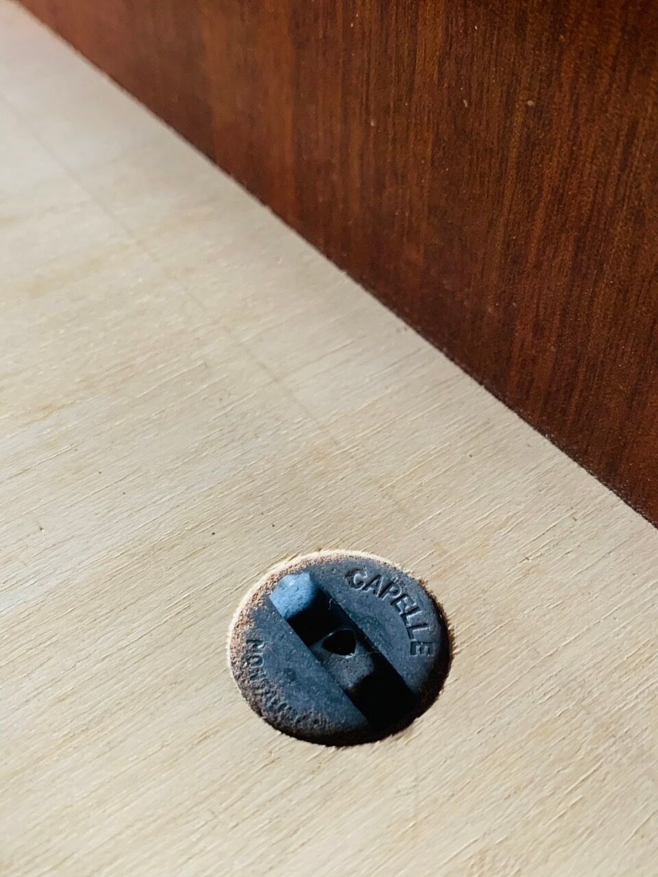Vintage chest of drawers with 4 drawers by Capelle, circa 60's