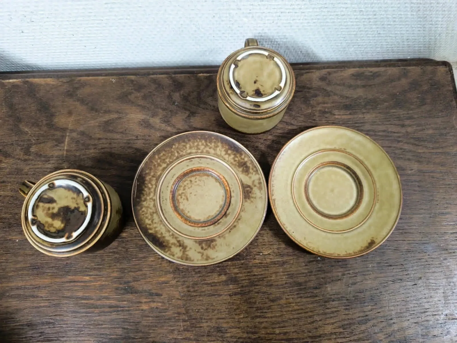 Set of 2 mugs + saucers Langenthal