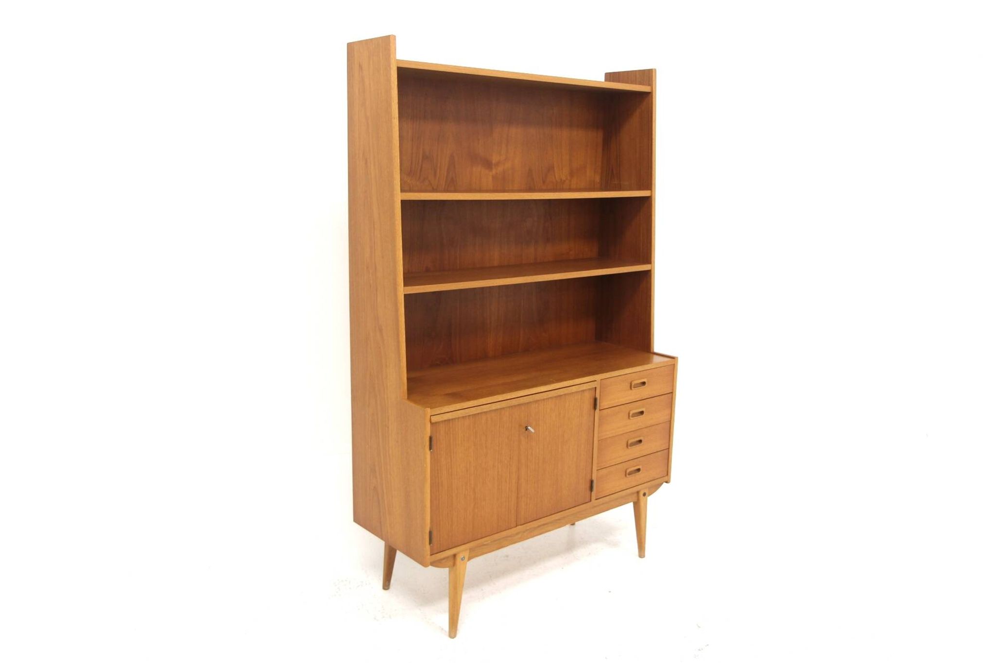 Secrétaire scandinave en teck et en chêne, Suède, 1960