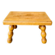 Vintage turned wooden foot stool/step stool