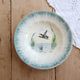 Vintage hollow plate Céranord Saint-Amand ironstone – Duck decoration
