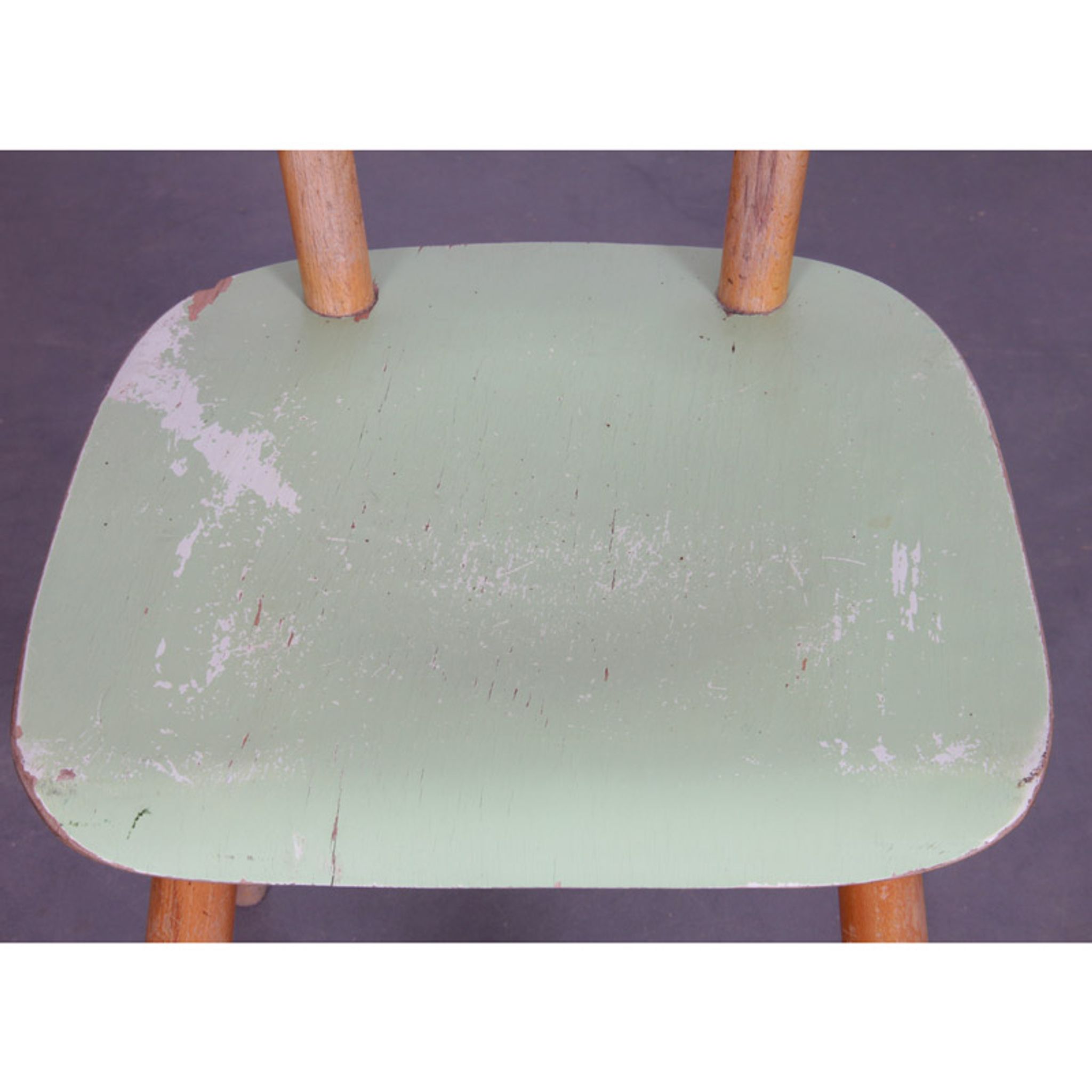 Vintage wooden chair for the manufacturer Ton, 1960