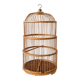 Large bamboo and rattan birdcage from the 1970s.