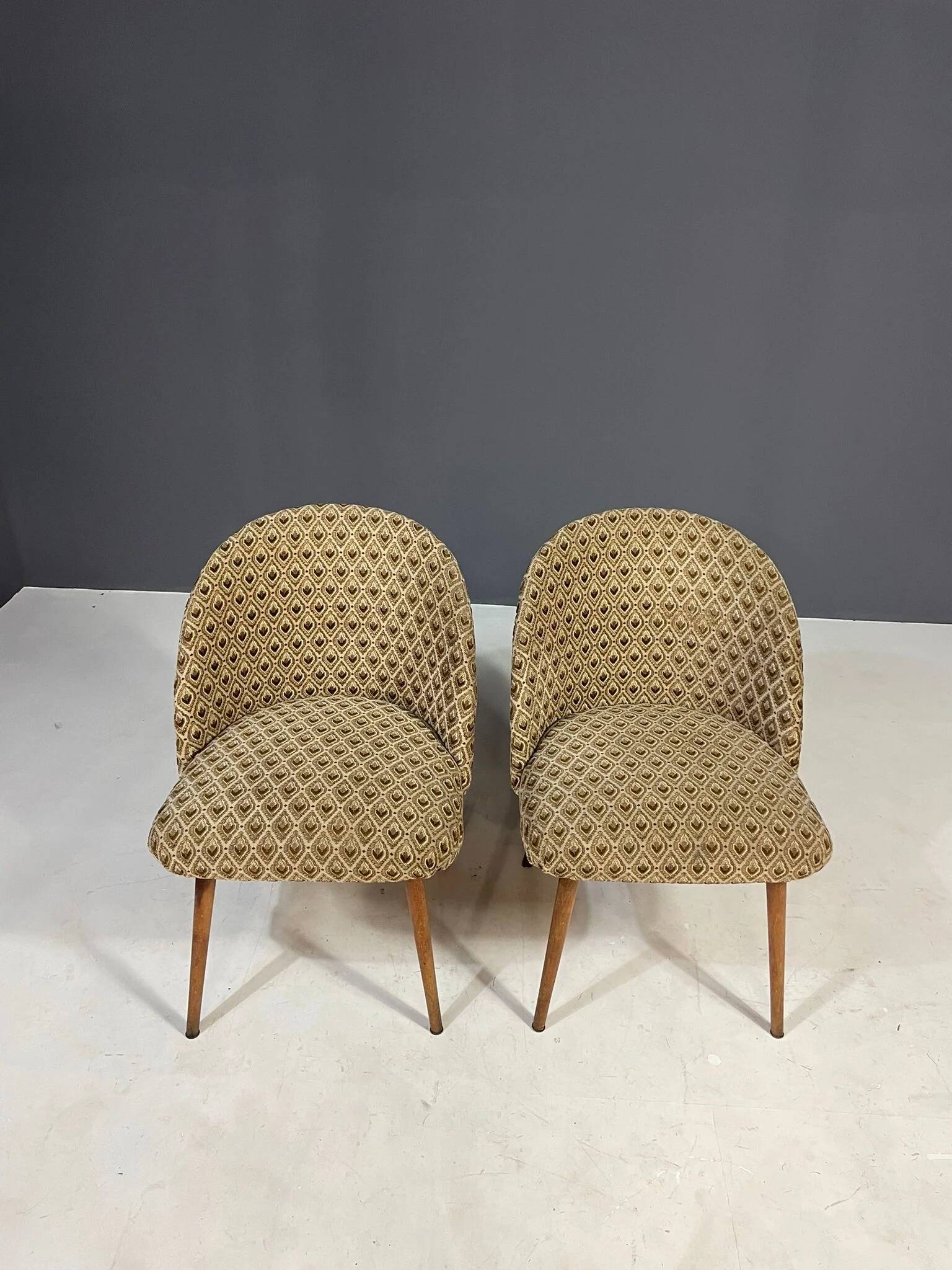 Pair of retro armchairs, Czechoslovakia 1960s