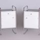 Bauhaus Bedside Tables in Chrome by Vichr, 1930s, Set of 2