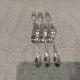 6 silver-plated metal snail forks by silversmith Ercuis, laurel wreath LXVI