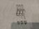 6 silver-plated metal snail forks by silversmith Ercuis, laurel wreath LXVI