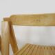 Set of 4 Vintage folding chairs in light wood