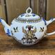Tea and coffee service in Gien earthenware from the late 19th century with Renaissance decoration.