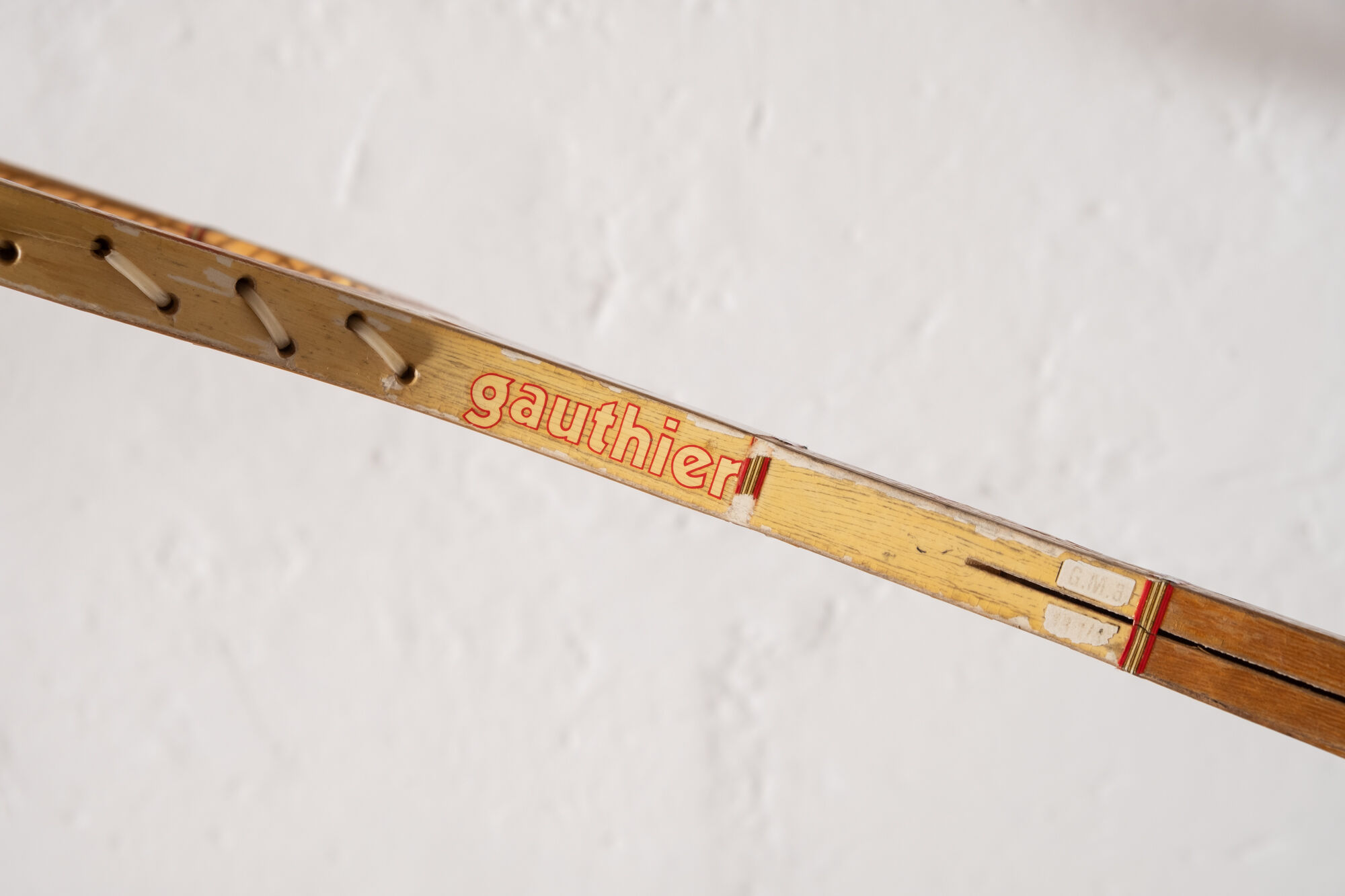 Old wooden tennis racket