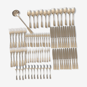 12-person 1940s cutlery set made in France