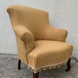 Toad armchair style Napoleon III fringe pompoms
