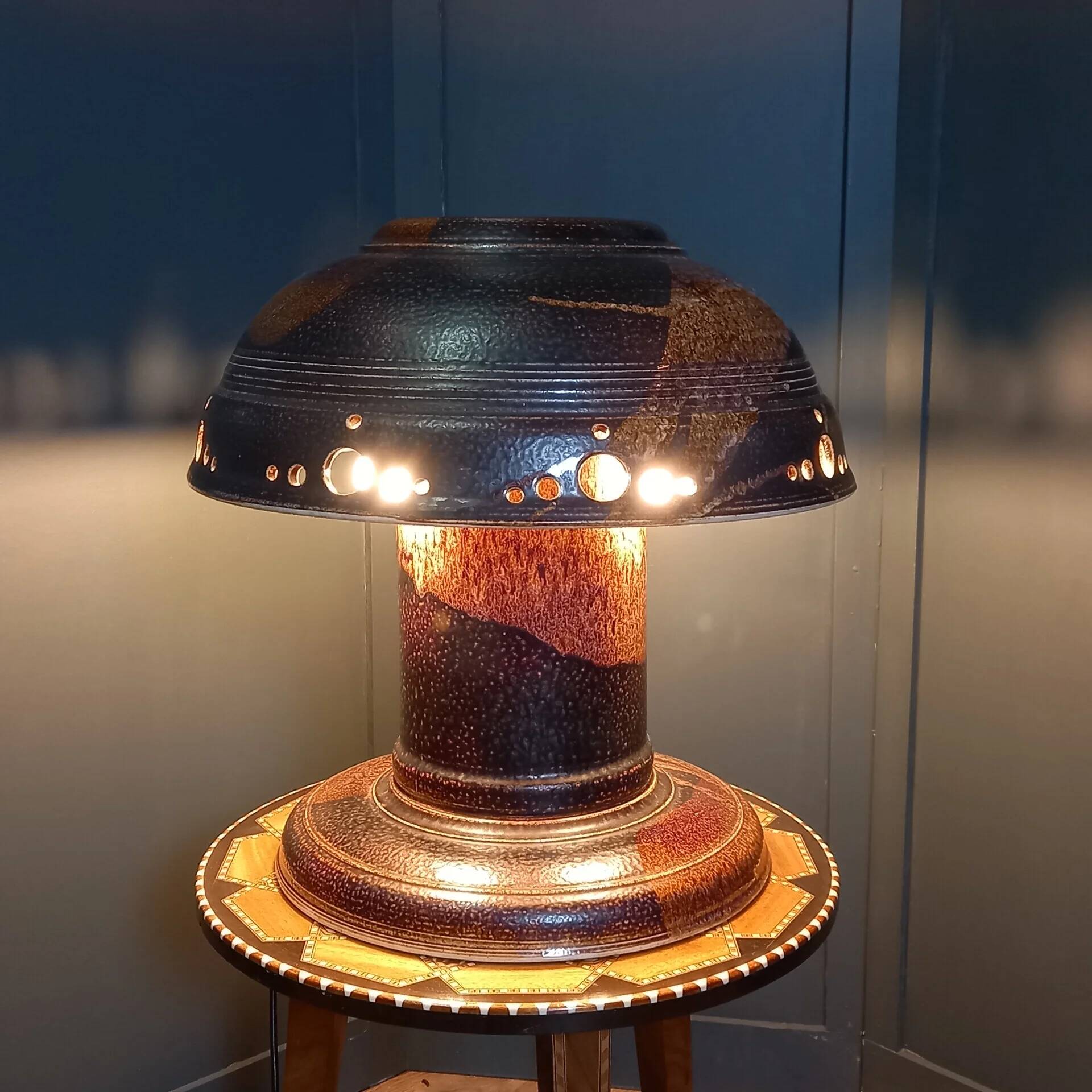 Vintage mushroom lamp