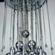 Italian Chrome Chandelier with Spherical Elements, 1970s