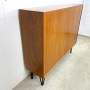 High vintage cabinet with hairpin legs