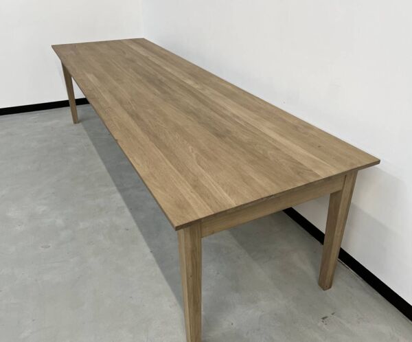 Table de ferme pieds fuseaux (300 cm x 90 cm)