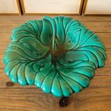 Green leaf slip salad bowl, Verceram