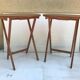 Paire de tables pliantes