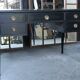 Bureau de dame en bois noirci