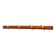 Brass and teak coat hanger by Carl Auböck for Illums Bolighus, Denmark, 1950s