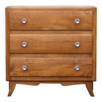 3-drawer wooden chest of drawers, storage unit, wooden art deco furniture, furniture