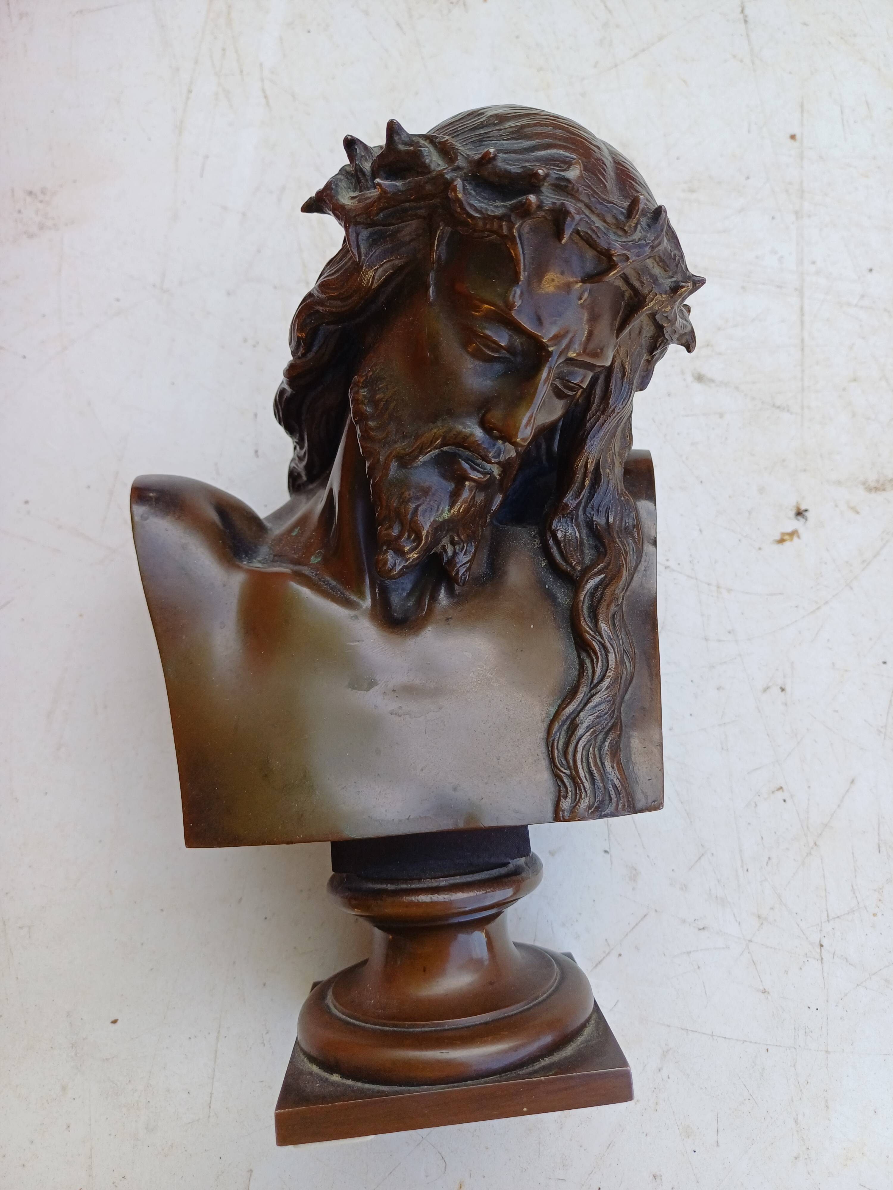 Bronze "Christ" by J.Clessinger Rome 1858 Barbedienne