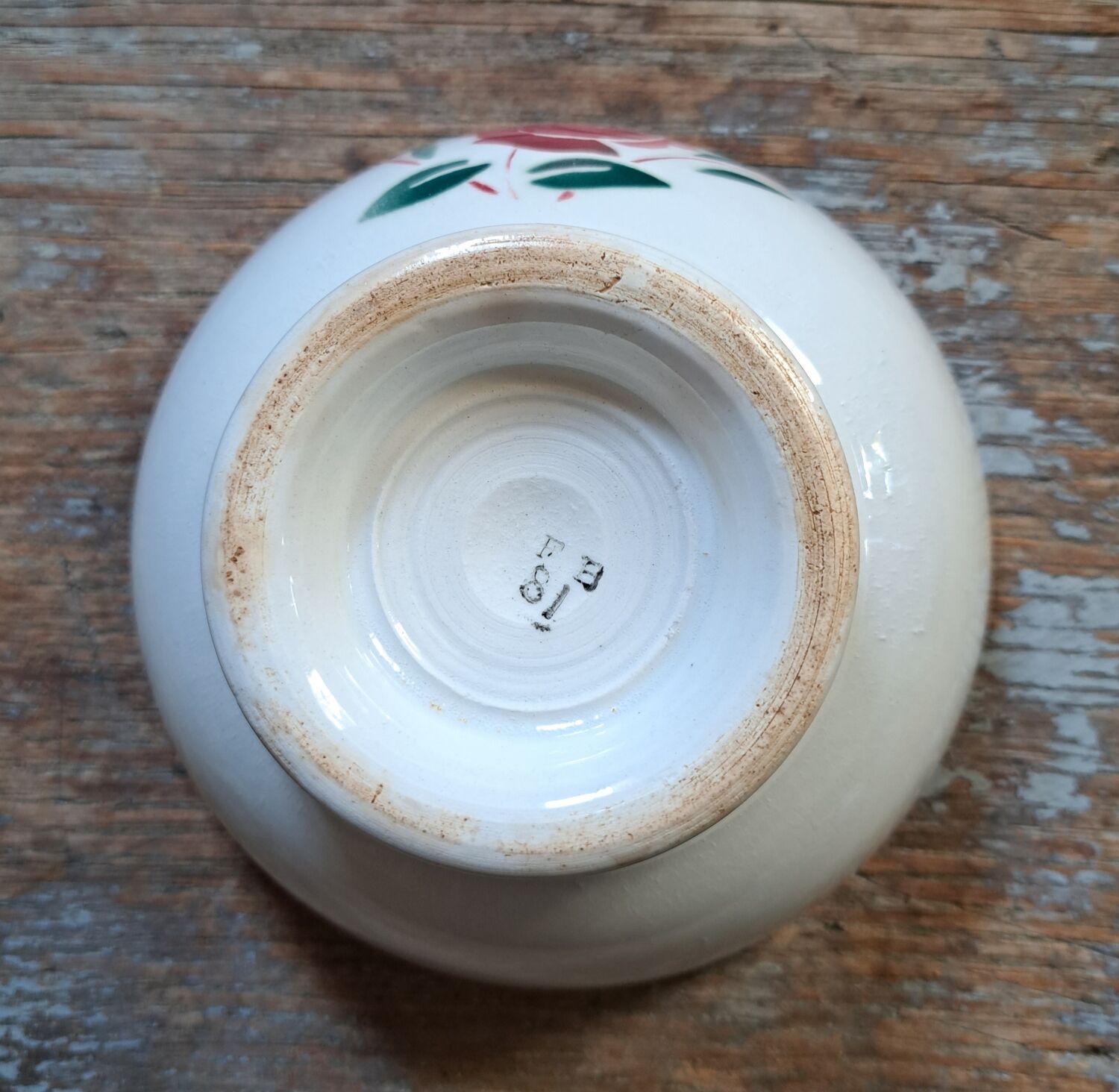 Duo of stenciled bowls