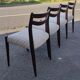 Série de 4 chaises scandinave vers 1960